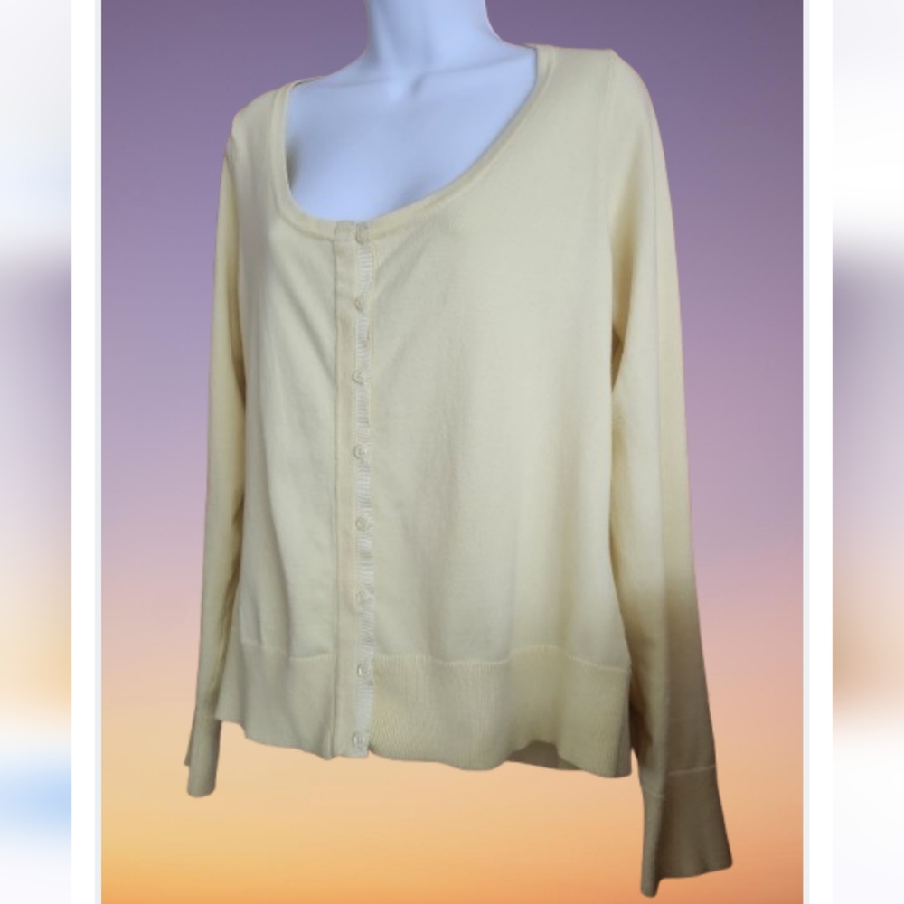 Lilly Pulitzer Yellow Cotton Cardigan